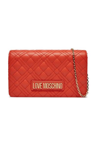 Love Moschino Pikowana torba z logo na łańcuszku - JC4079PP0ILA0459
