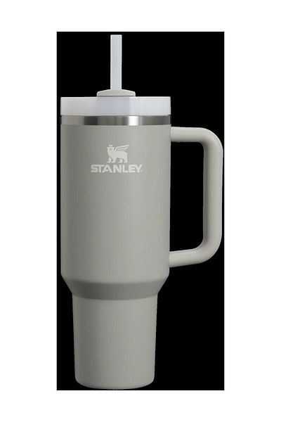 Stanley Quencher Thermoskanne mit Strohhalm, 1,2 l, Creme