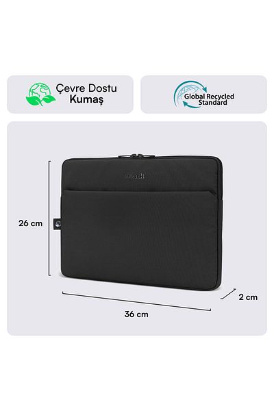 Mack Mce-1501 14.1" Nova Eco Notebook Sleeve Black