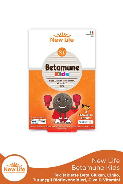 New Life Betamune Kids 30 Chewing Tablets
