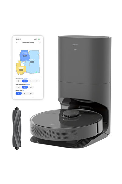 Dreame D10s Plus Robot Süpürge Siyah, 5.000Pa Emiş Gücü