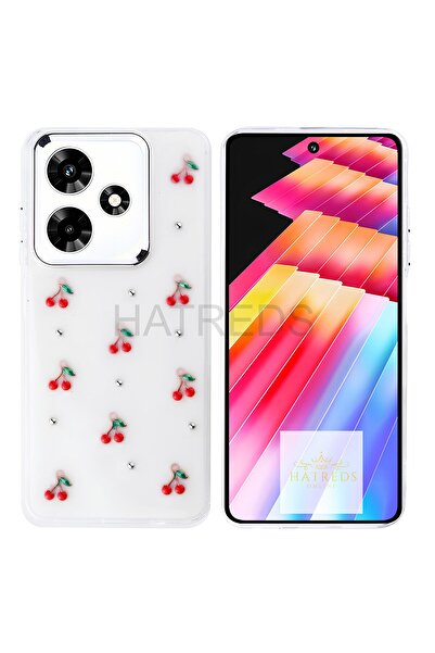 Hatreds İnfinix Hot 30 Kılıf Kamera Koruma Çıkıntılı Metalik Çıkartma Figürlü...