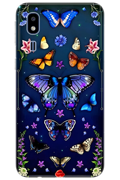Ceppare Samsung Galaxy A2 Core (SM-A260F) Uyumlu Kılıf Desen Baskılı Silikon Kelebek STK:669 CP-VhTc63V