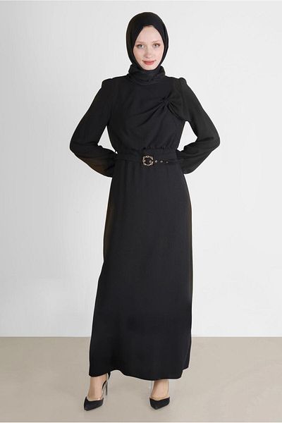 Alvina 42649 Μοντέλο Φόρεμα με ζώνη και λεπτομέρεια φιόγκου