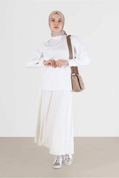 Alvina BUTTON DETAIL BLUZ 42286