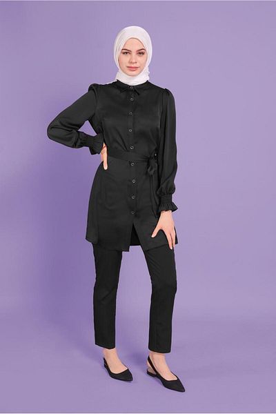 Alvina Belden Birded Satin Tunic 41488