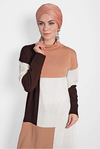 Alvina 40008 Model Turtleneck Knitwear Tunic