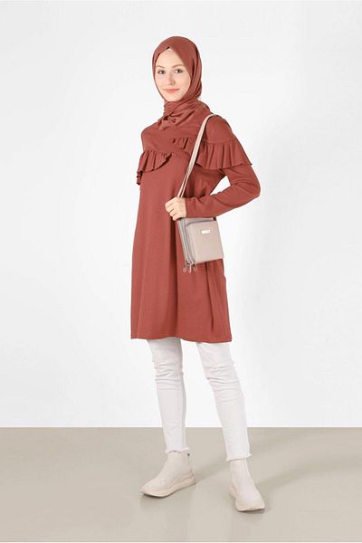 Alvina Tunic with Rush Detail 41231