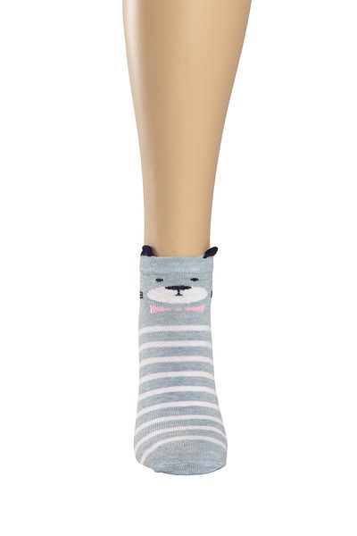 SUWEN Happy Bear Booties Socks