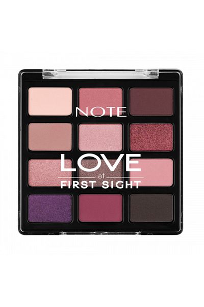 NOTE Love At First Sight Palet Farduri de Pleoape Pudr Mat i Str lucitoare 209 Autumn Spice