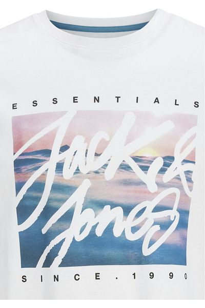 Jack & Jones Tricou JACK &JONES Colton Photoprint - 12268438-White