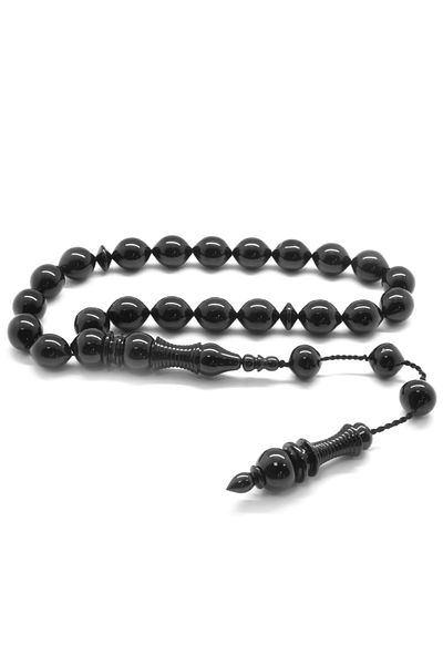 Tesbihane Caliper Craftsmanship Barley Cut Erzurum Oltu Stone Rosary (M-4)101001817