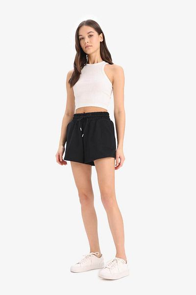 DeFacto Relax Fit Flexible Waisted Lace up Bermuda Shorts E9686Ax25Sm