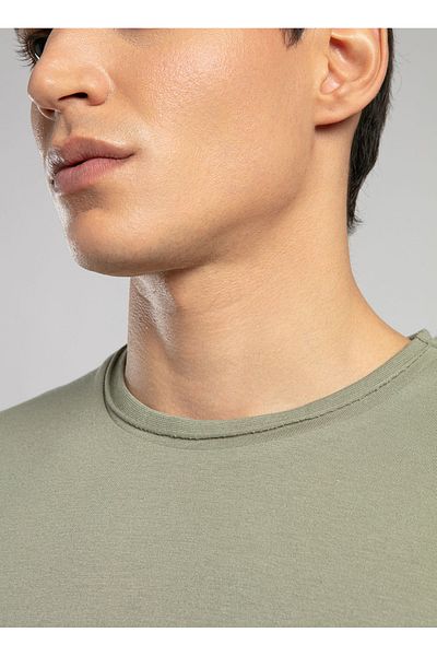 Lee Cooper Мъжка тениска с кръгло деколте в цвят каки 252 LCM 242005 GAEL KHAKI