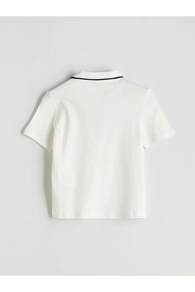 LC Waikiki Lcw Vision Ecru Polo Neck Women's T-Shirt