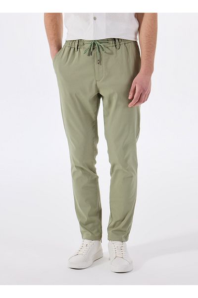 GMG FIRENZE Gmg Firenze Normal Waist Normal Leg Jogger Khaki Men's Pants Gu25Mss01010