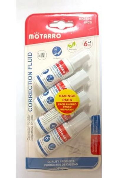 MOTARRO CORRECTION FLUID 4PC MK042-2
