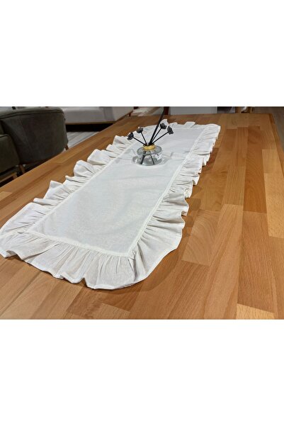 Doğal fırıfrlı runner keten 40 x 110