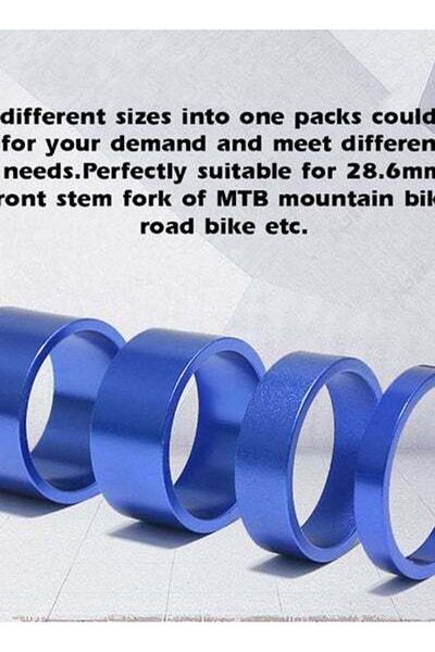 HALAMODO 4-Piece Aluminum Bike Headset Washer 10x3x5cm