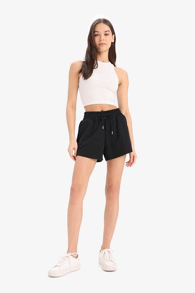 DeFacto Relax Fit Flexible Waisted Lace up Bermuda Shorts E9686Ax25Sm