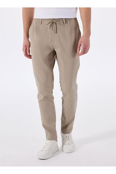 GMG FIRENZE Gmg Firenze Normal Waist Normal Leg Jogger Beige Men's Pants Gu25Mss01010