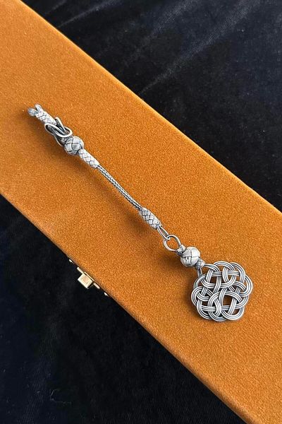 dergah tesbih Silver Braided Whip
