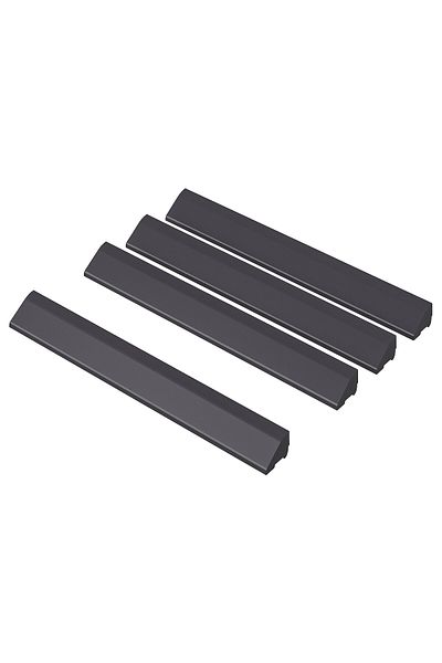 IKEA RUNNEN Edging strip, outdoor floor decking, dark grey, 4 pack