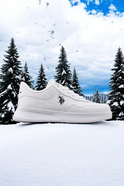 U.S. Polo Assn. A 100557704   Tenis alb pentru femei
