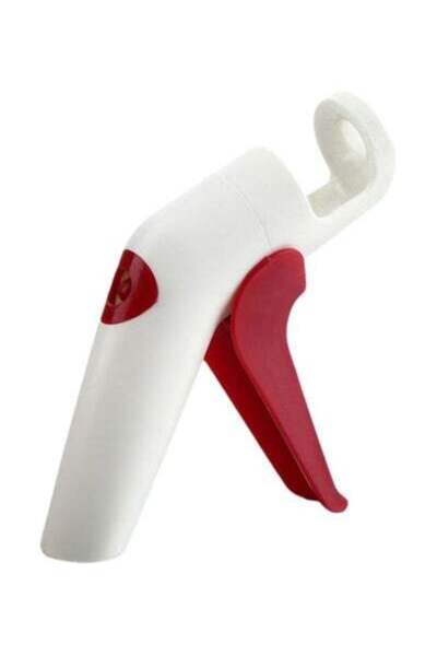 HALAMODO أداة إزالة بذور الفاكهة - أبيض/أحمر - 12.2×1.9 سم