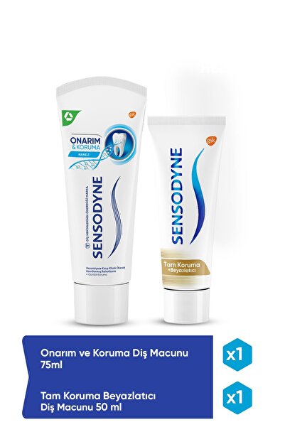 Sensodyne Onarım Ve Koruma Diş Macunu 75ml Tam Koruma Beyazlatıcı Diş Macunu ...