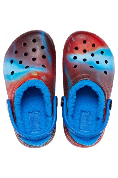 Crocs Saboti kids' classic lined out of this world clog - bright cobalt