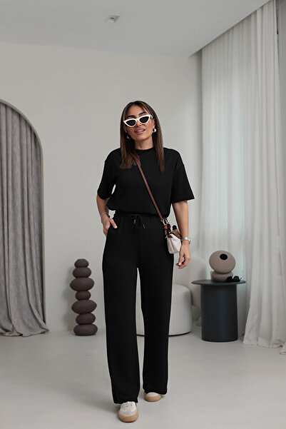 OKULCUBABA Жіночий іспанський комплект штанів та блузки