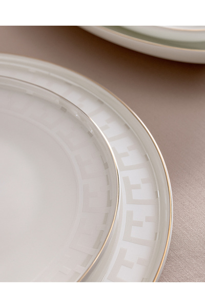 Madame Coco Merlin 6 Kişilik 30 Parça Yemek Takımı - Beyaz/Bej