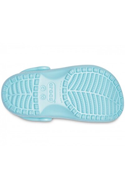 Crocs Saboti kids' classic glitter clog - ice blue