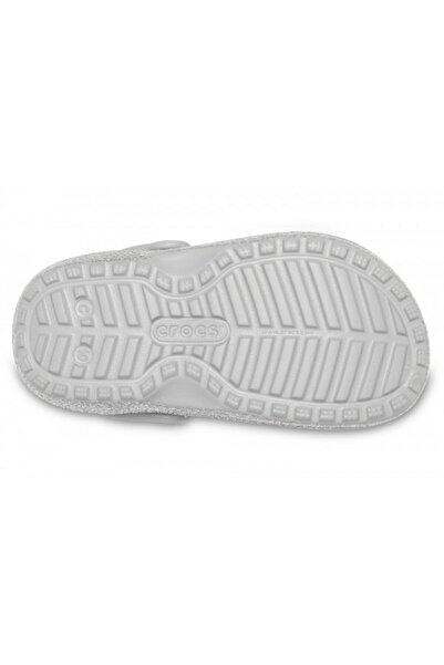 Crocs Saboti classic glitter lined clog kids - silver