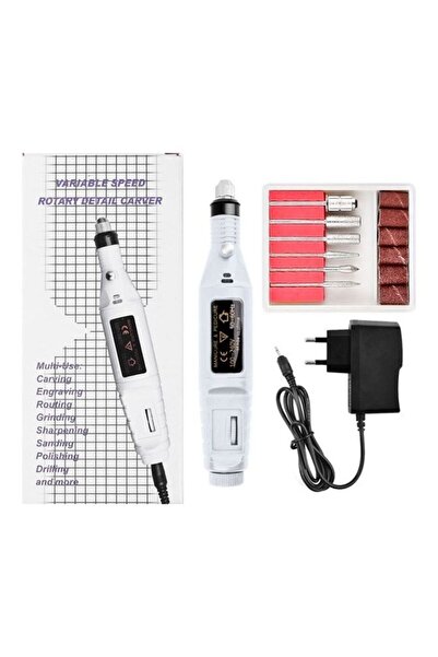Generic Portable Manicure Electric Nail Drill Machine Kit White