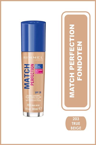 RIMMEL LONDON Foundation - Match Perfection 203 True Beige 3614220954073