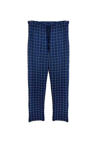 FORMO Pantaloni de pijama confortabili de înaltă calitate pentru bărbați, în carouri, 100% bumbac