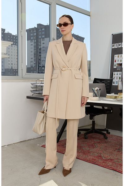 Fatma Atasoy Double Stone Palazzo Single Jacket