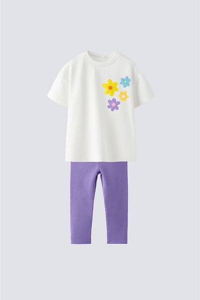 Bloom Bbk-315 White Purple Tights Suit