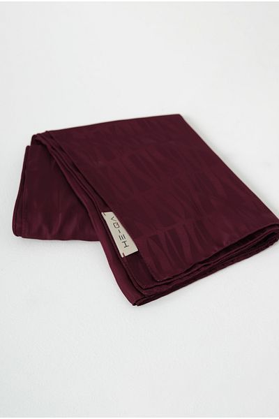 HEQA Jou Pattern Jacquard șal Roșu Claret