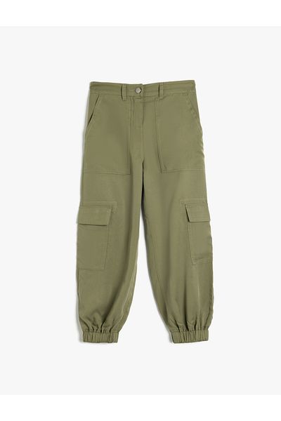 Koton Extra Low Waist Pocket Loose Cut Long Pants