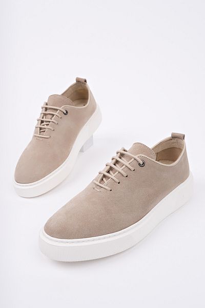 MUGGO Ανδρικά καθημερινά casual παπούτσια SEBASTIAN Lace-Up από γνήσιο δέρμα