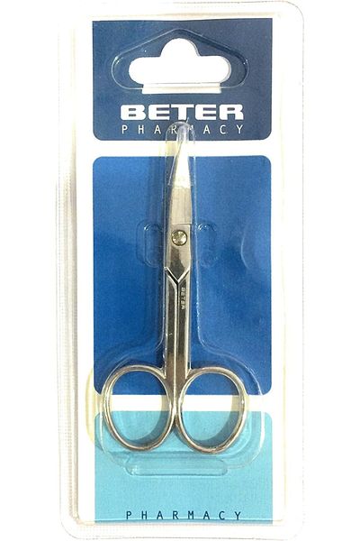 Beter Manicure Cuticles Curved Chrome Scissors