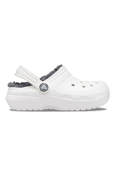 Crocs Saboti Crocs New Classic Lined Clog Copii 36-37 EU - J4 ​​US Alb - Alb/Gri