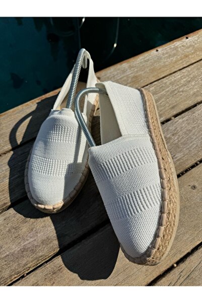 by selvi Lukka Shoes Holly Men's White Knitwear Espadrille