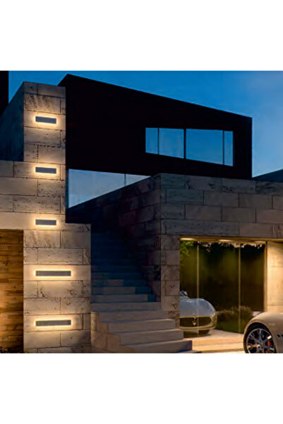 Led Ip duvar apliği dekortif açık dış alan mekan lamba aydınlatma ışık Su geç...