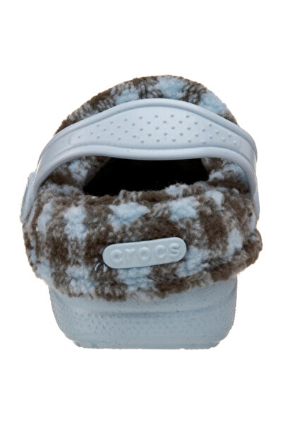 Crocs Saboti blitzen lumberjack plaid kids - sky blue/chocolate