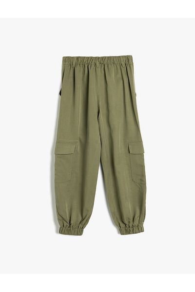 Koton Extra Low Waist Pocket Loose Cut Long Pants