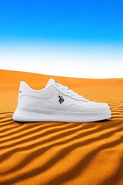 U.S. Polo Assn. A 1045550   Tenis alb pentru femei